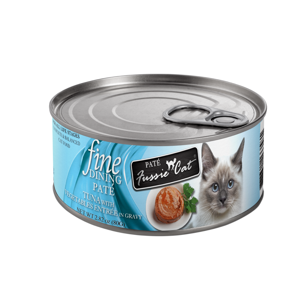 Buy Fussie Cat Fine Dining Pate Tuna with Vegetable in gravy Can