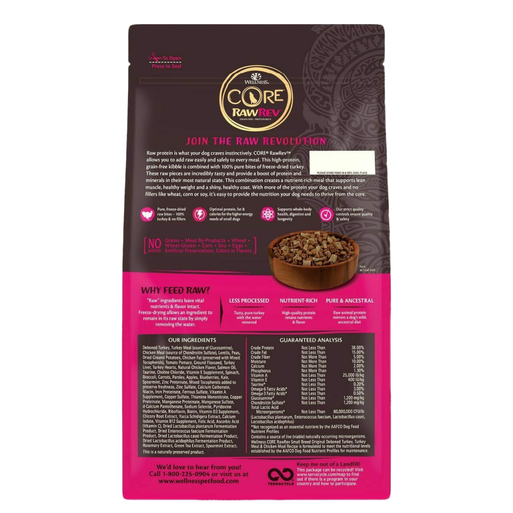 Buy Wellness Core Rawrev Natural Grain Free Breed Dry Dog Food