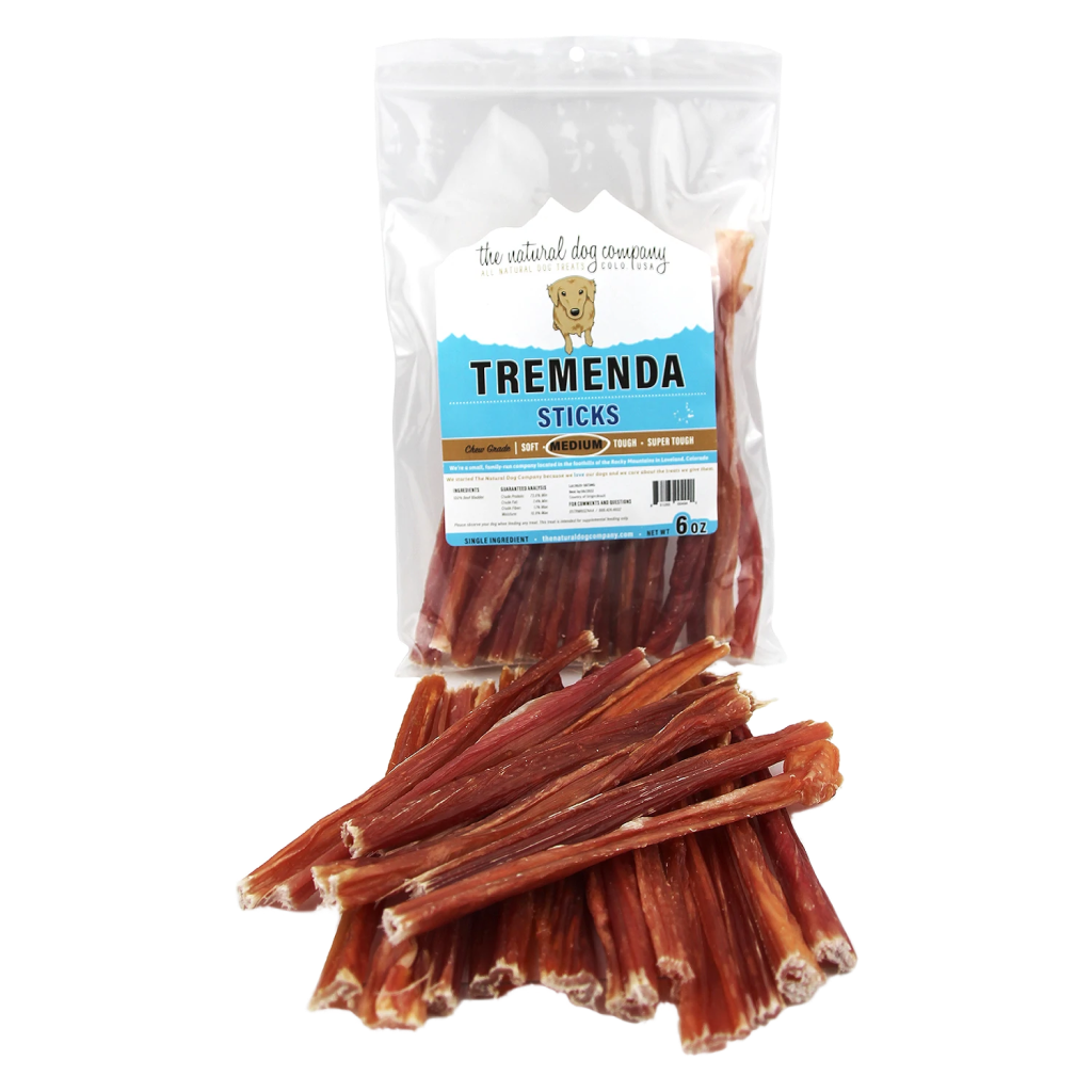 Tuesday's Natural Dog Co. 5" Tremenda Sticks Dog Treat, 6-oz image number null