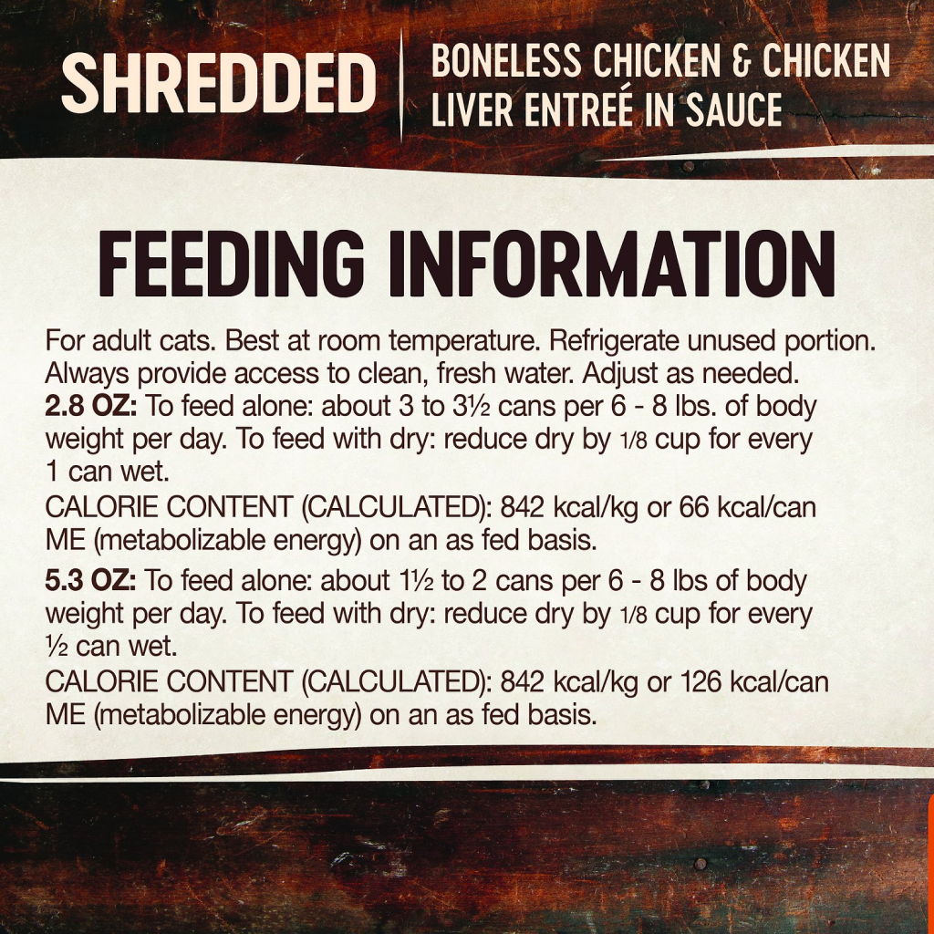 Wellness CORE Signature Selects Shredded Boneless Chicken & Chicken Liver Entree in Sauce Grain Free Natural Cat Can, 2.8-oz image number null