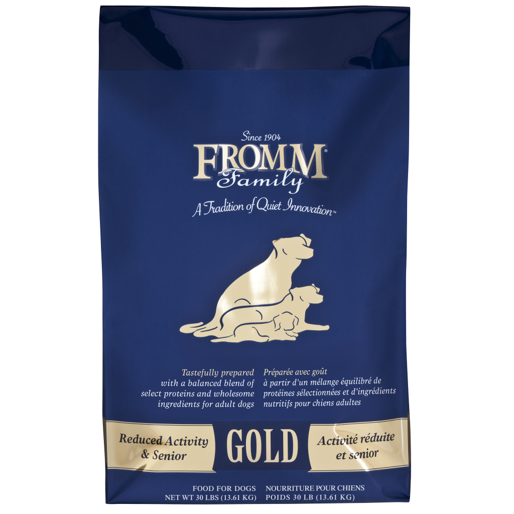 Fromm Family Reduced Activity & Senior Gold Food for Dogs 30lb image number null