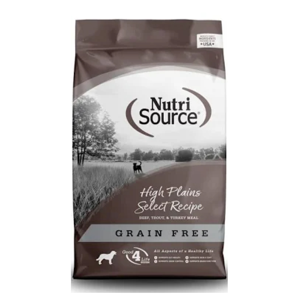 Nutrisource High Plains Select Recipe Dry Dog Food Grain Free, 26-lb image number null