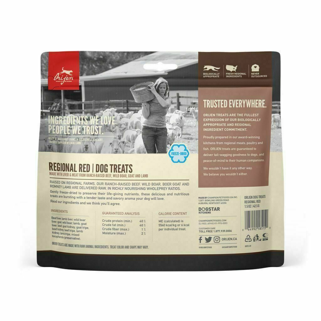 Orijen Regional Red Freeze-Dried Dog Treats image number null