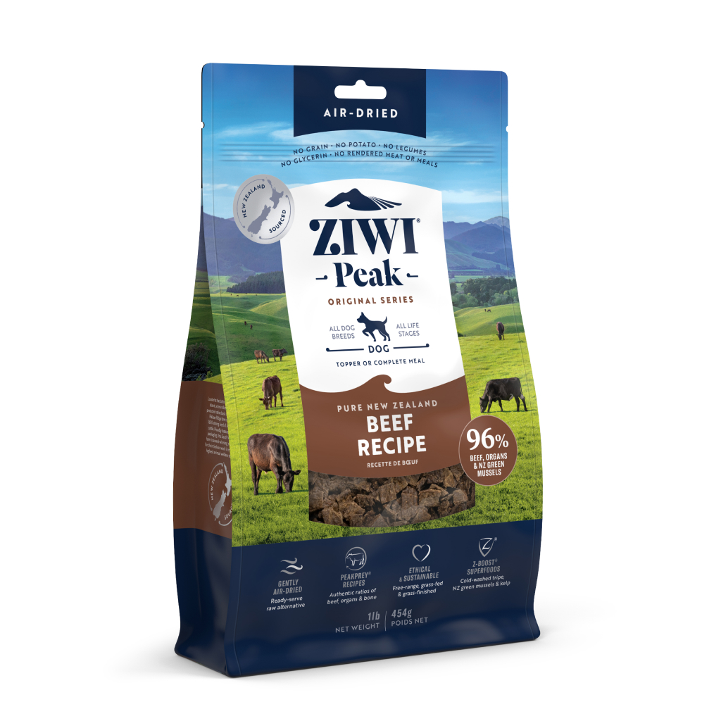 ZIWI Peak Air-Dried Beef Recipe Dog Food, 1-lb image number null