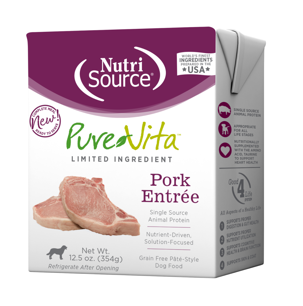 NutriSource PureVita Wet Dog Food - Pork Pate image number null