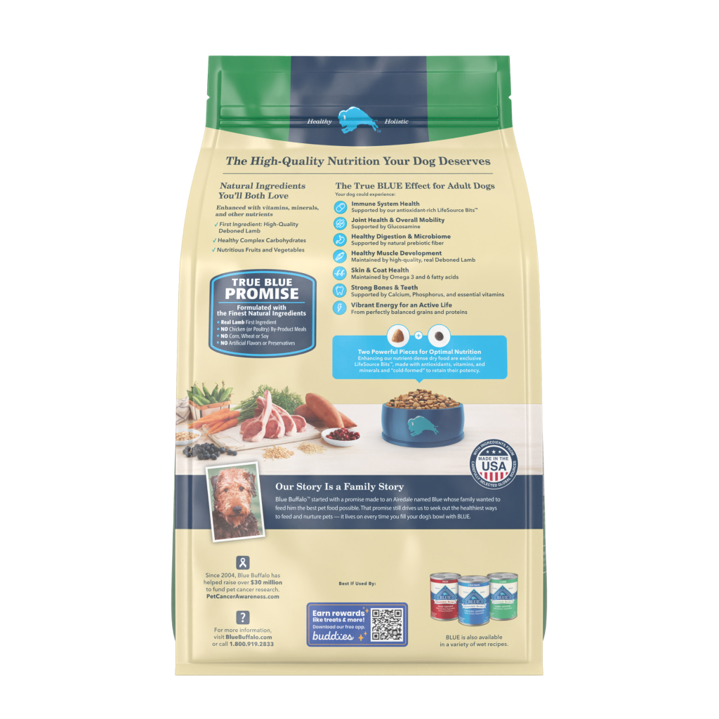 Blue Buffalo Life Protection Formula Lamb & Brown Rice Recipe Adult Dry Dog Food, 5-lb image number null