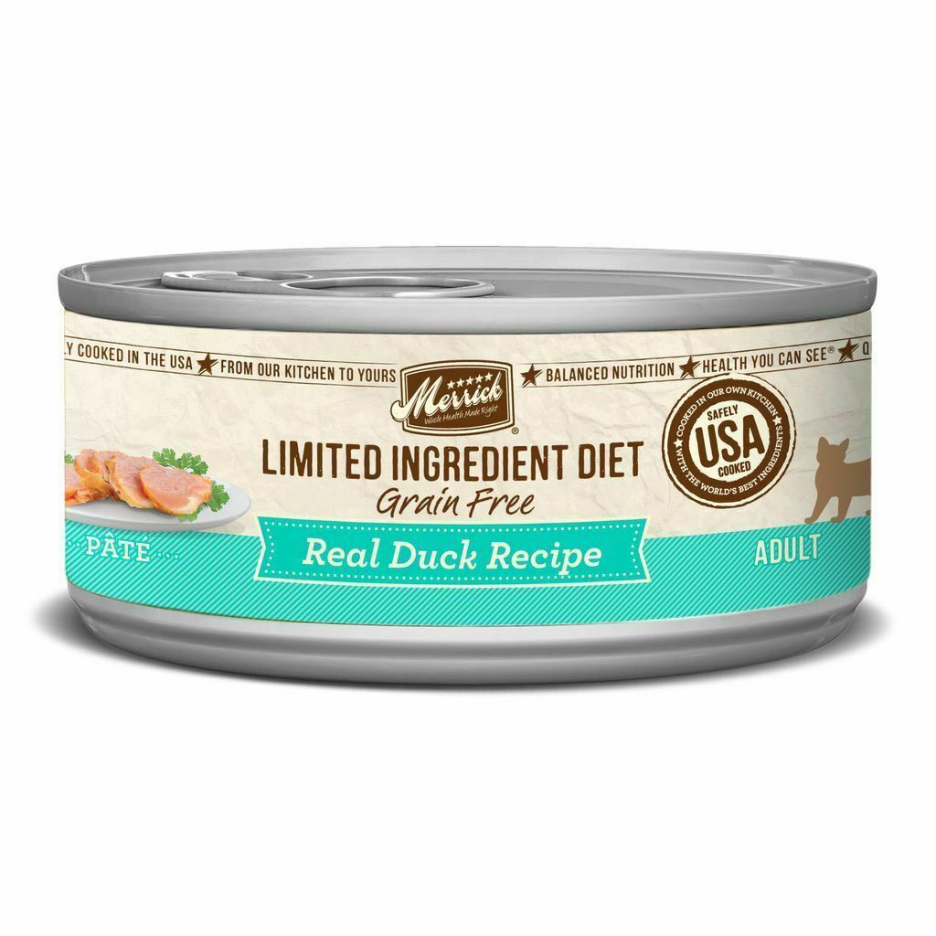 Merrick Limited Diet Ingredent Grain Free Real Duck Recipe Pate image number null