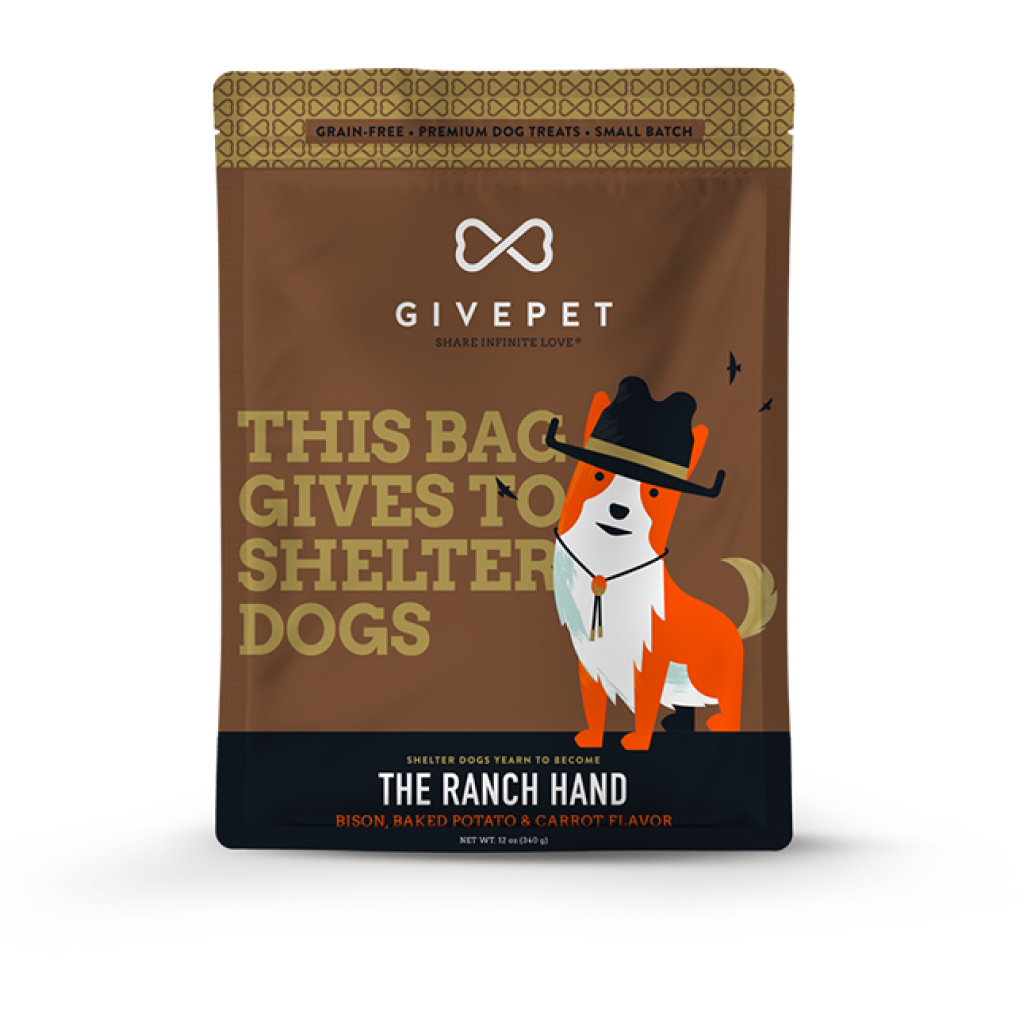 GivePet The Ranch Hand Dog Treat Bag, 11-oz image number null