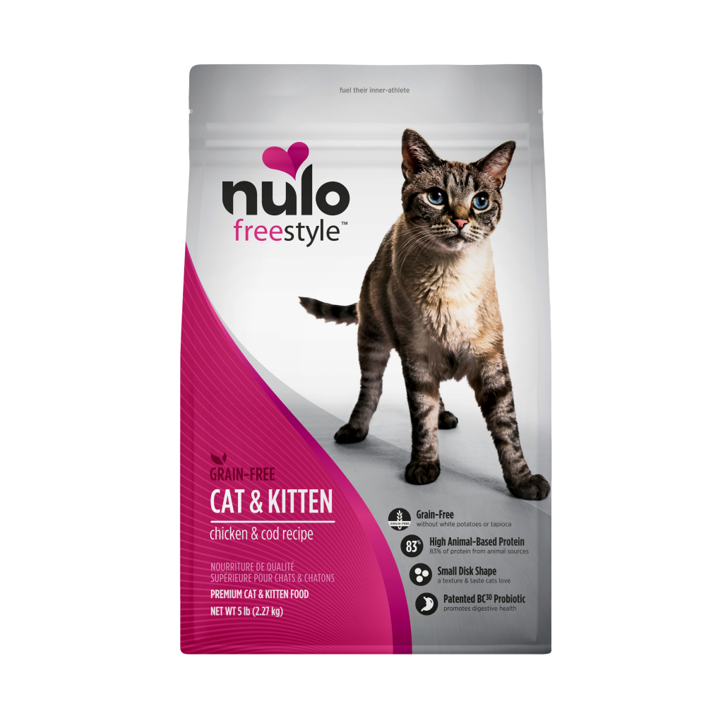 Nulo FreeStyle Cat & Kitten Grain-Free Chicken & Cod Bag, 5LB image number null