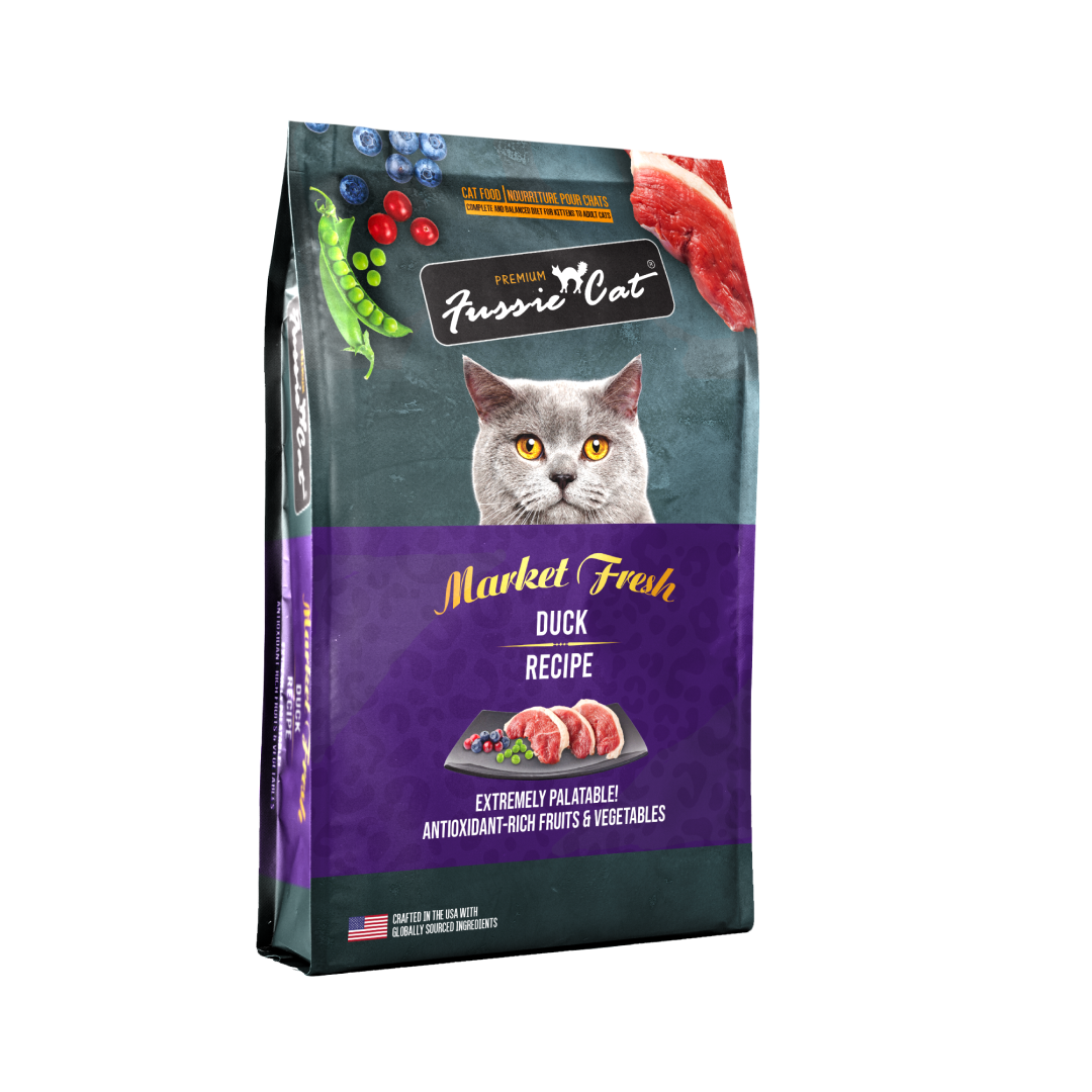 Fussie Cat Market Fresh Duck Recipe Dry Cat Food, 3.5-lb image number null