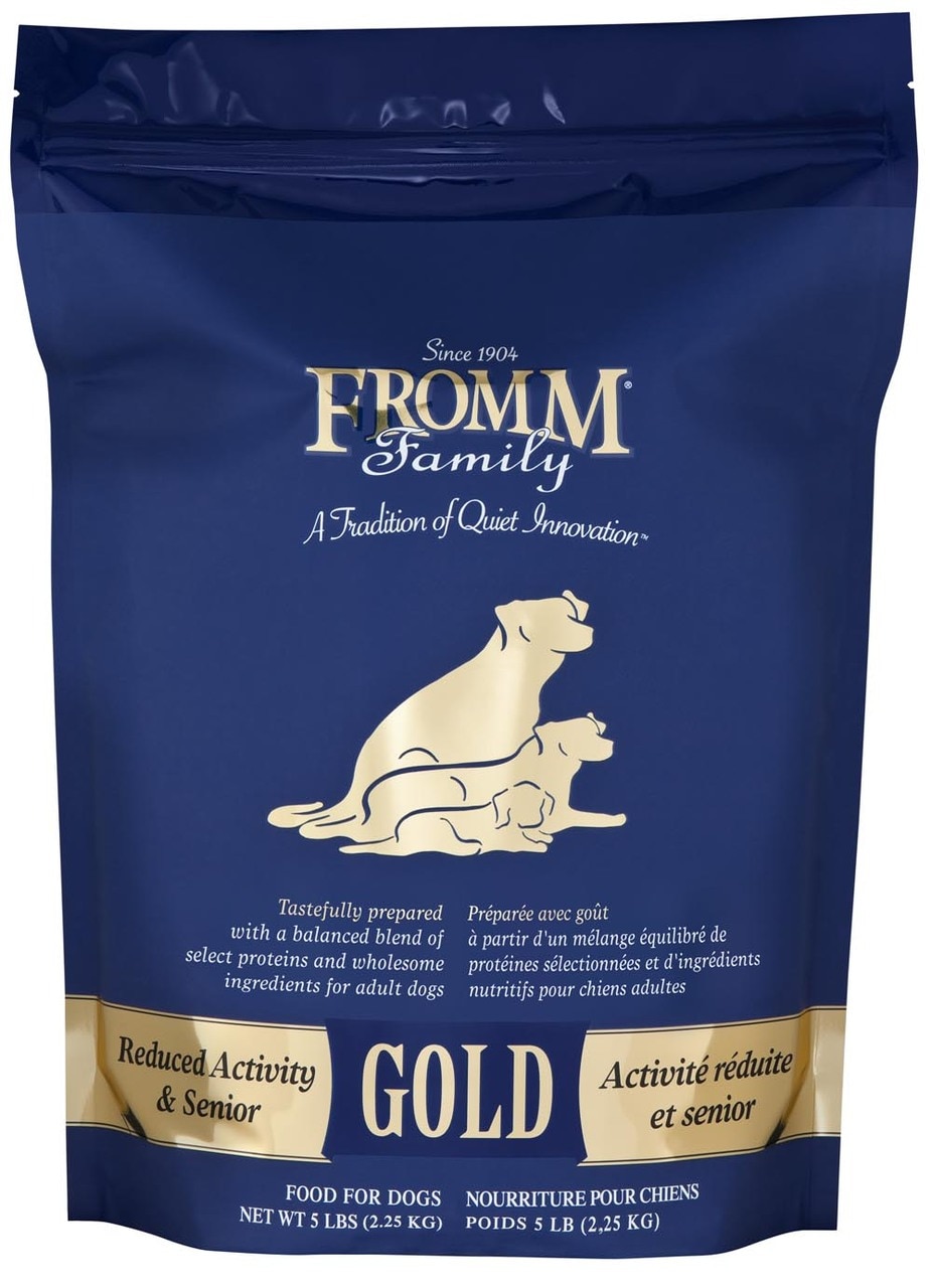 Fromm Family Reduced Activity & Senior Gold Food for Dogs, 5-lb image number null