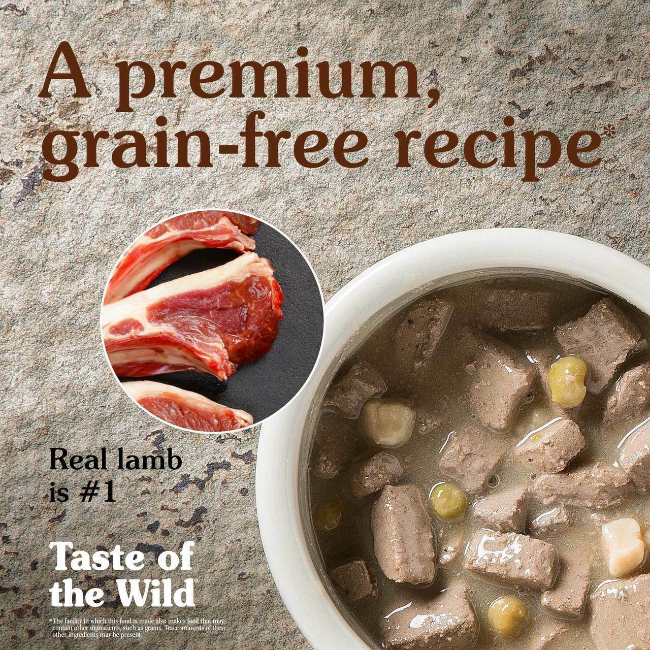 Taste Of The Wild Sierra Mountain Canine Recipe With Lamb In Gravy 13-oz Can Dog Food image number null