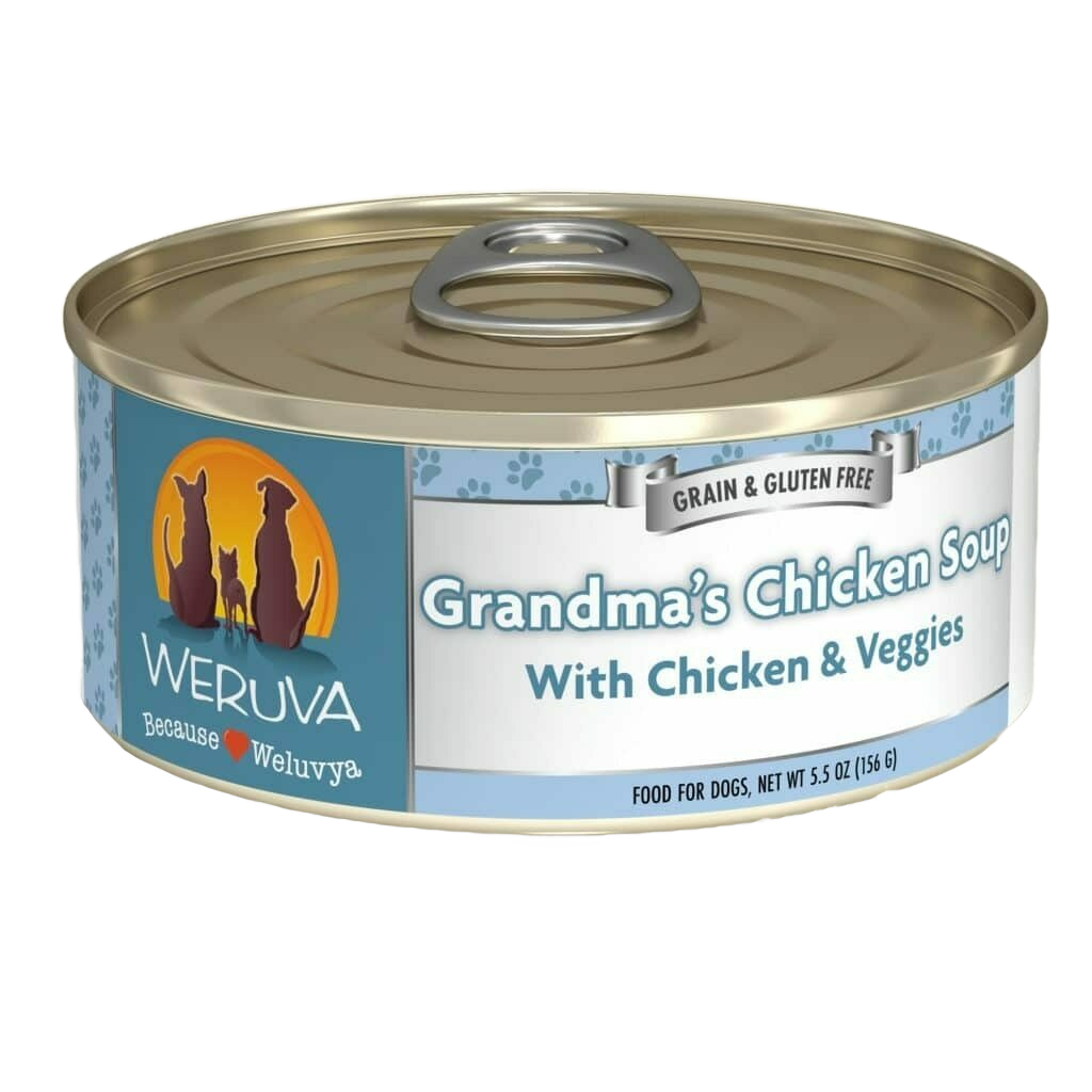 Weruva Classic Dog Food, Grandma's Chicken Soup With Chicken Breast & Veggies, 5.5-oz Can image number null