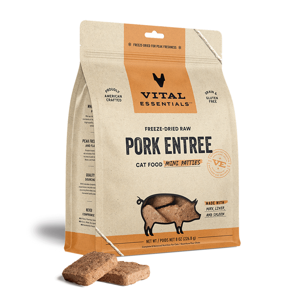 Freeze-Dried Pork Mini-Patties Cat Entree image number null