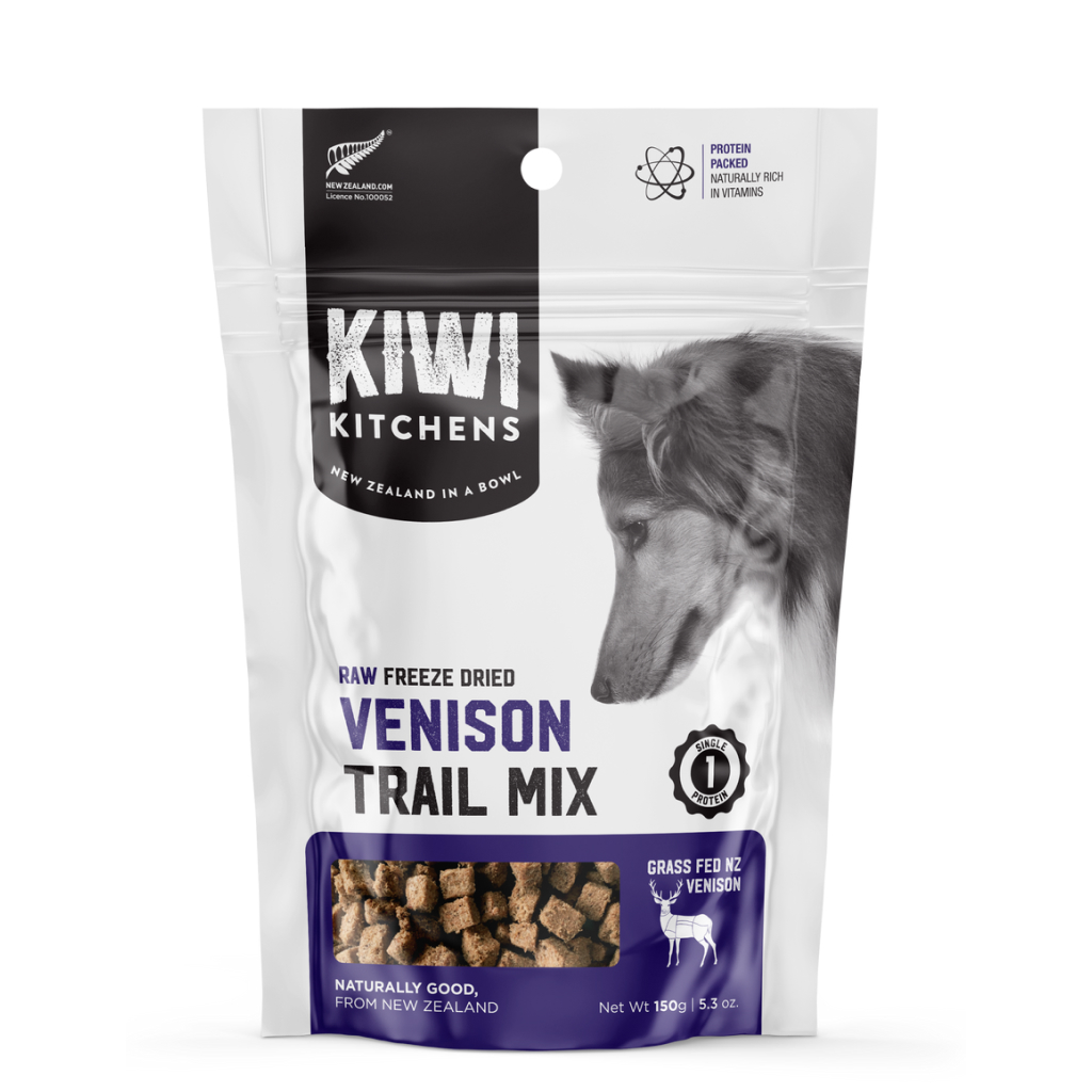 Kiwi Kitchens Raw Freeze Dried Venison Trail Mix Dog Treats, 5.3-oz image number null