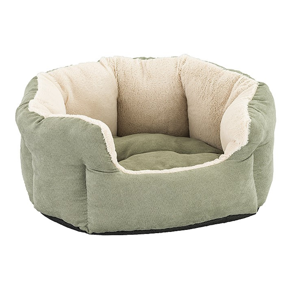 Ethical Products Sleep Zone Reversible Cushion Cuddler Sage Dog Bed, 18" image number null