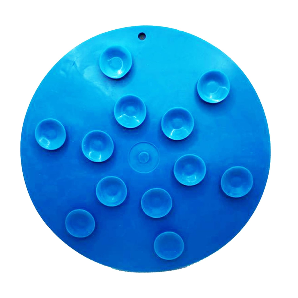 Soda Pup Large Whale Design Enrichment Lick Mat With Suction Cups, Blue image number null