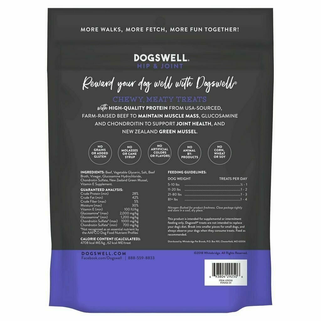 Dogswell Hip & Joint Beef Jerky - 10-oz image number null