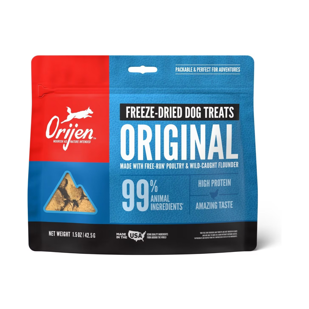 ORIJEN Freeze-Dried Original Dog Treats Bag, 1.5-oz image number null