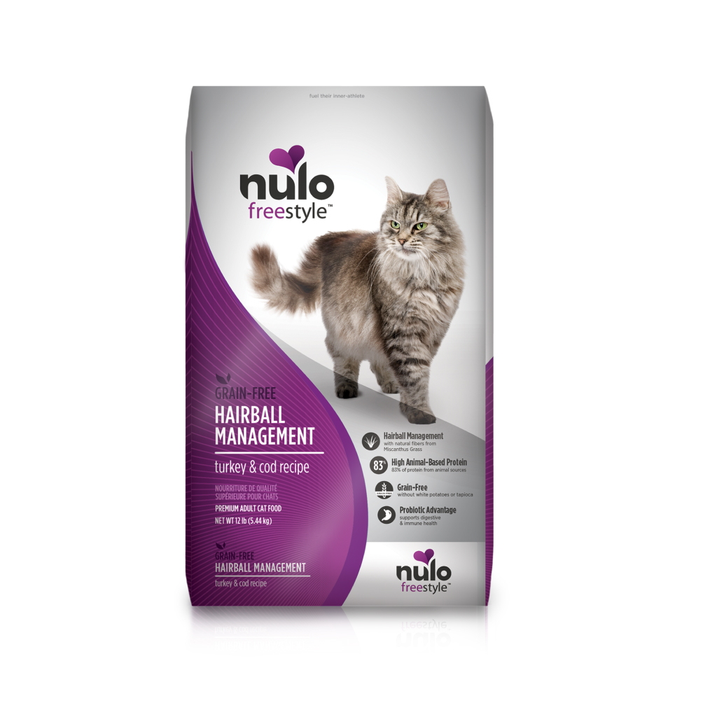 Nulo FreeStyle Adult Cat Hairball Management Turkey & Cod Bag, 12-lb image number null