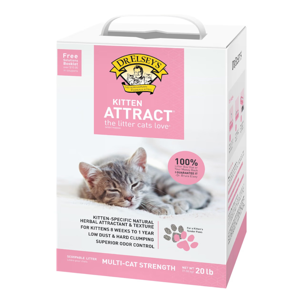 Buy Dr. Elsey s Precious Kitten Attract Clumping Clay Cat Litter 20 lb for USD 16.99 CentinelaFeed