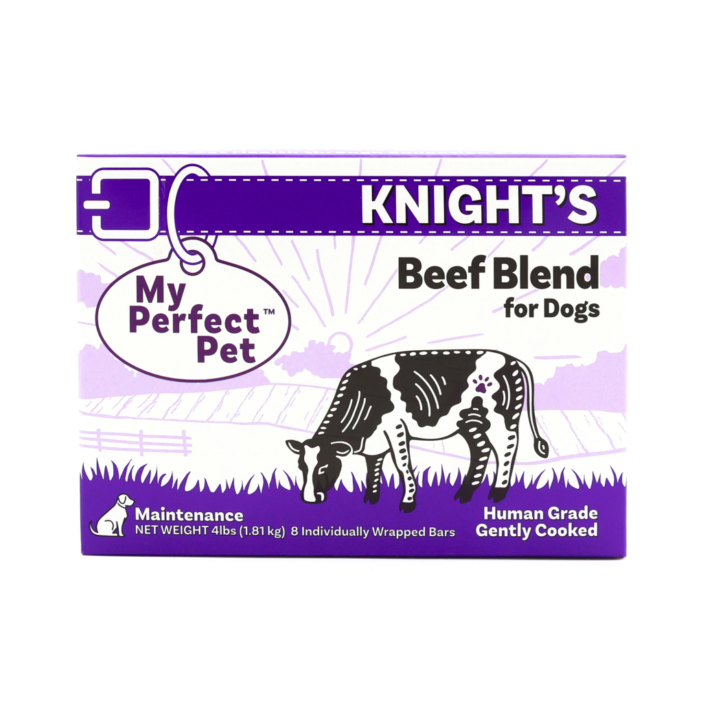 FROZEN My Perfect Pet Knight's Beef & Vegetable Gently Cooked Dog Food (8-pack), 4-lb image number null