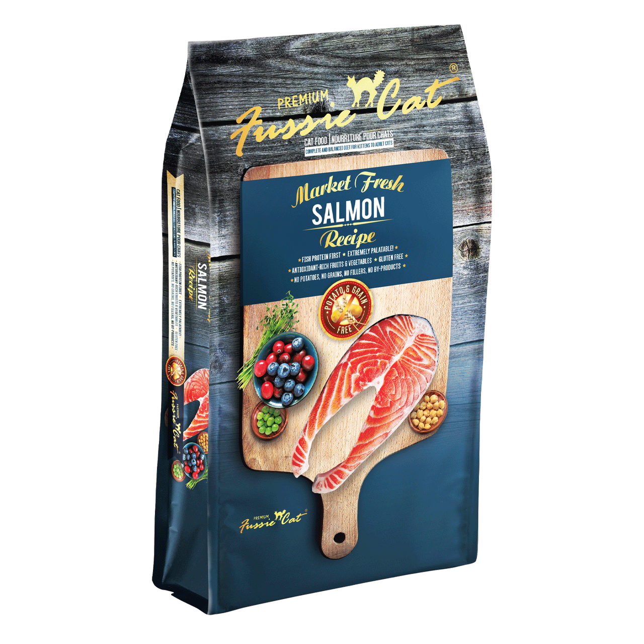 Fussie Cat Market Fresh Salmon Formula, 4-lb image number null