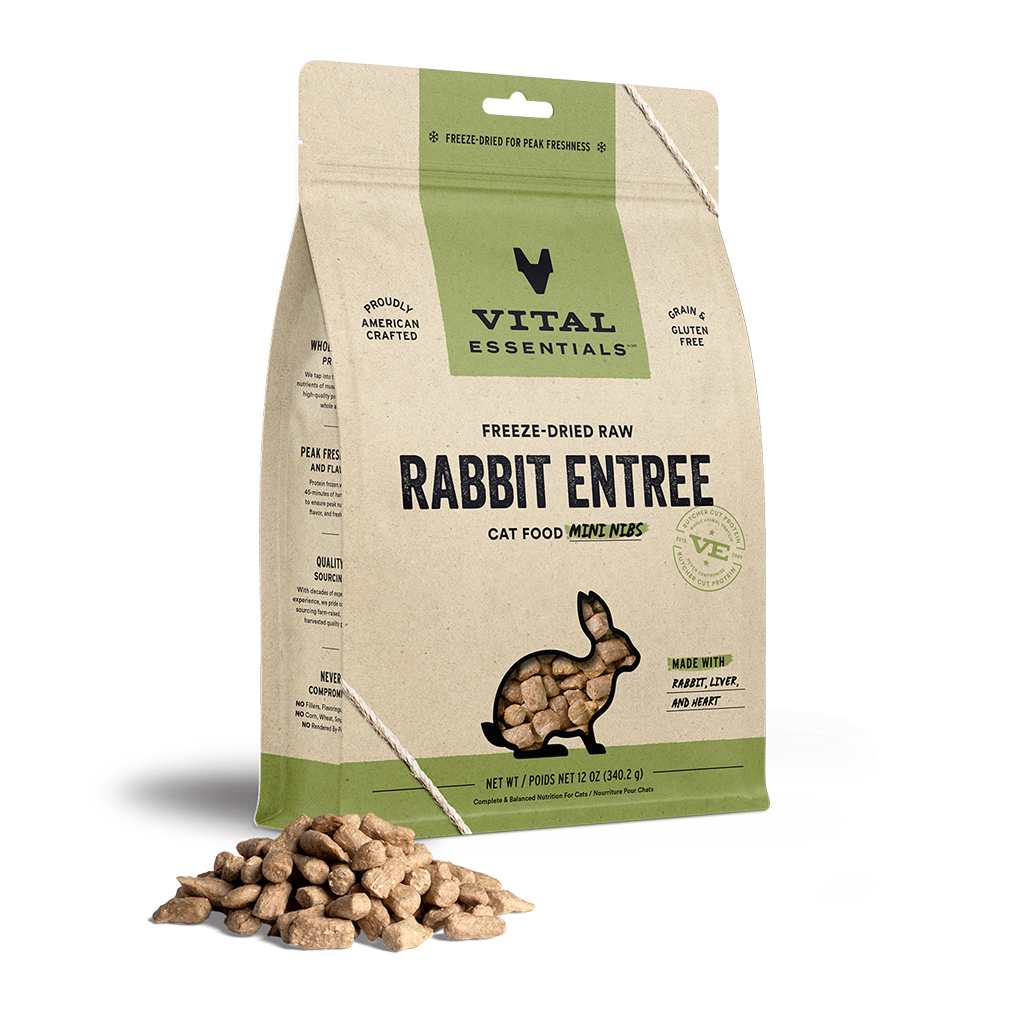 Freeze-Dried Rabbit Mini-Nibs Cat Entree image number null