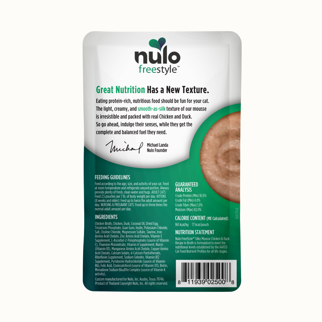 Nulo FreeStyle Cat Silky Mousse Chicken & Duck Pouch, 2.8-oz image number null