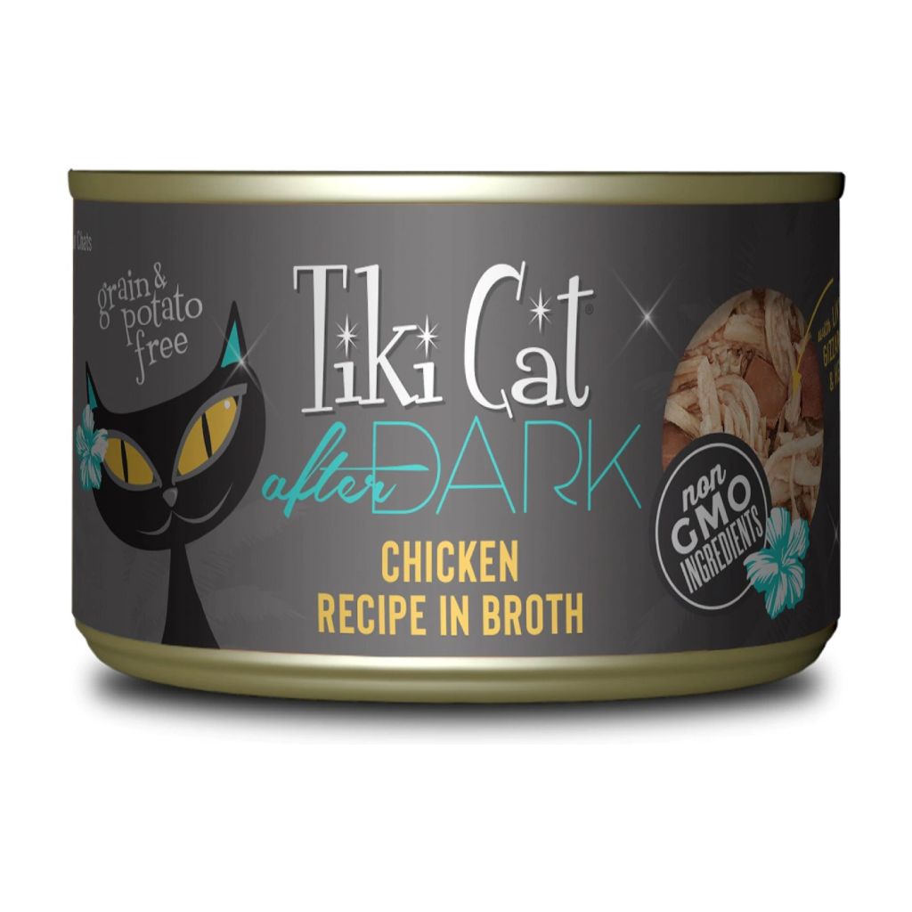 Tiki Cat After Dark Wet Cat Food Chicken Can, 5.5-oz image number null