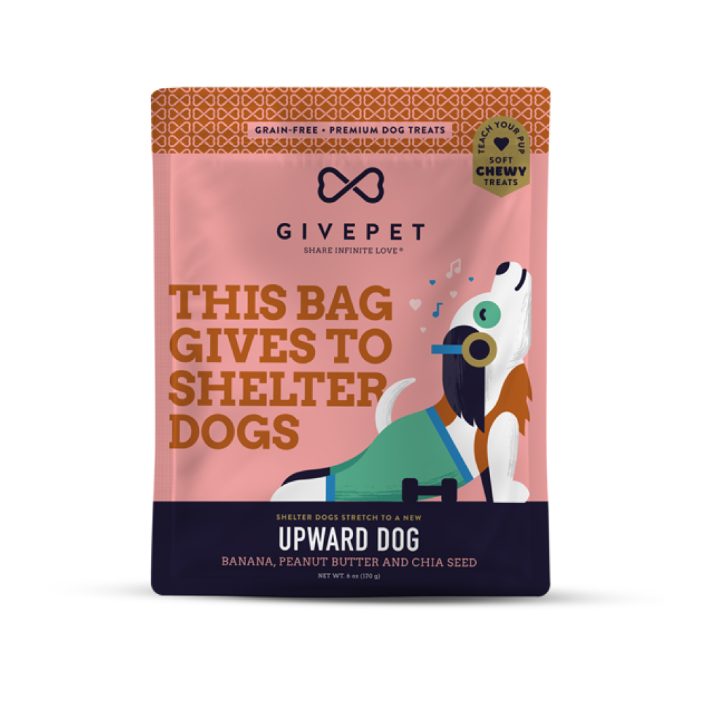 GivePet Upward Dog Dog Treat Bag, 6-oz image number null