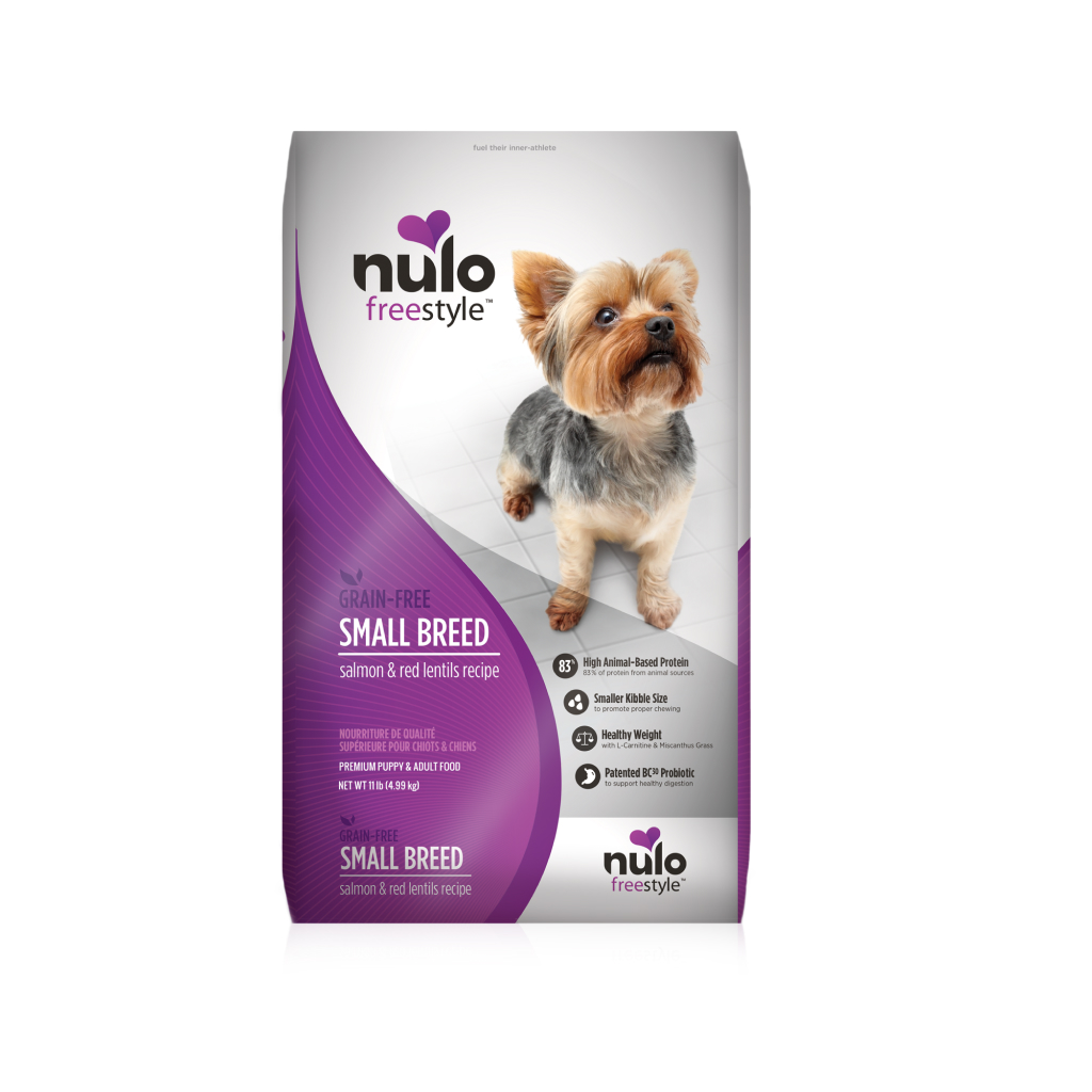 Nulo FreeStyle Small Breed Dog Grain-Free Salmon & Red Lentils Bag, 11-lb image number null