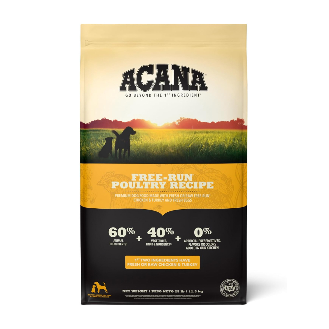 Acana Free-Run Poultry Recipe Grain-Free Dog Food image number null