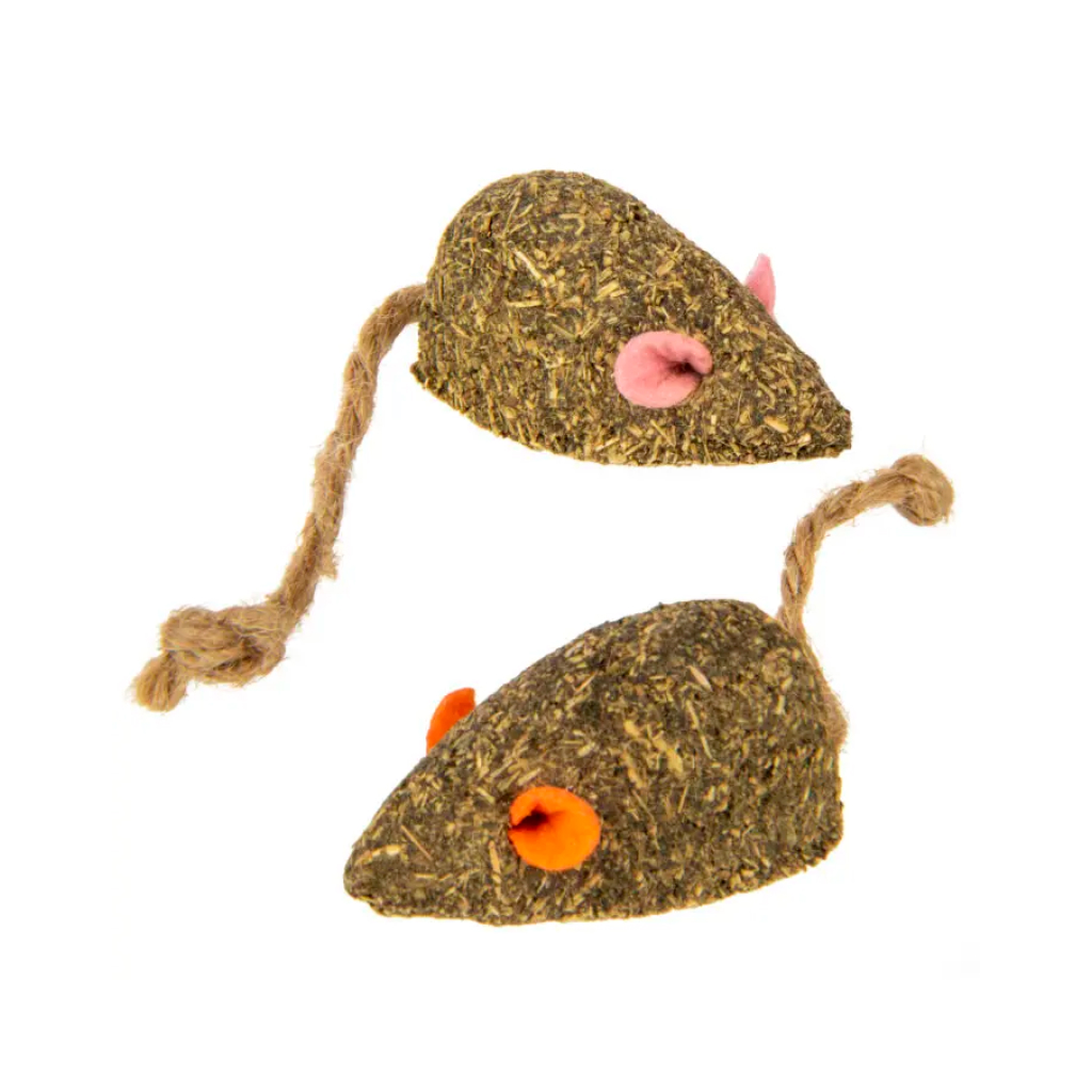 Instincts by SmartyKat Mouser Mayhem Compressed Catnip & Silvervine Cat Toys, 2-pack image number null