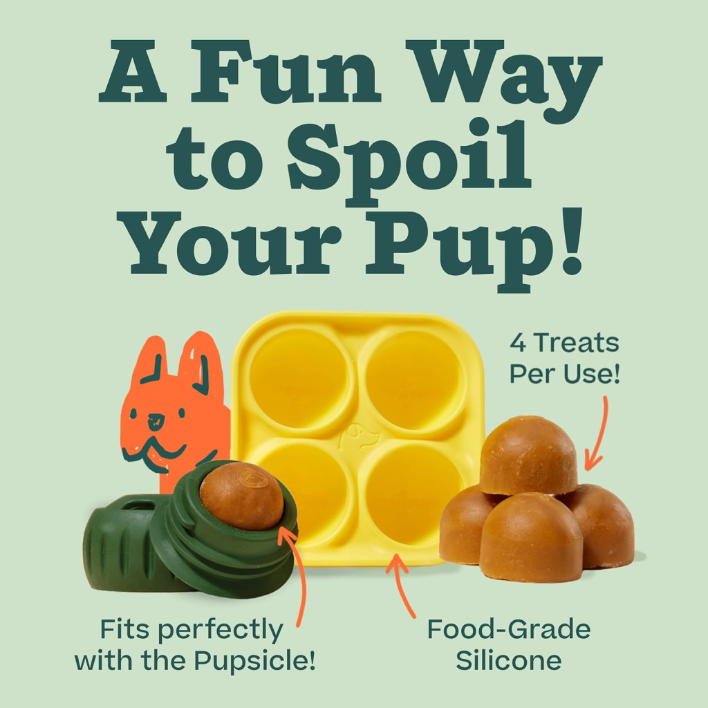 Woof Pupsicle Freezable Dog Treat Tray Mold, Small image number null