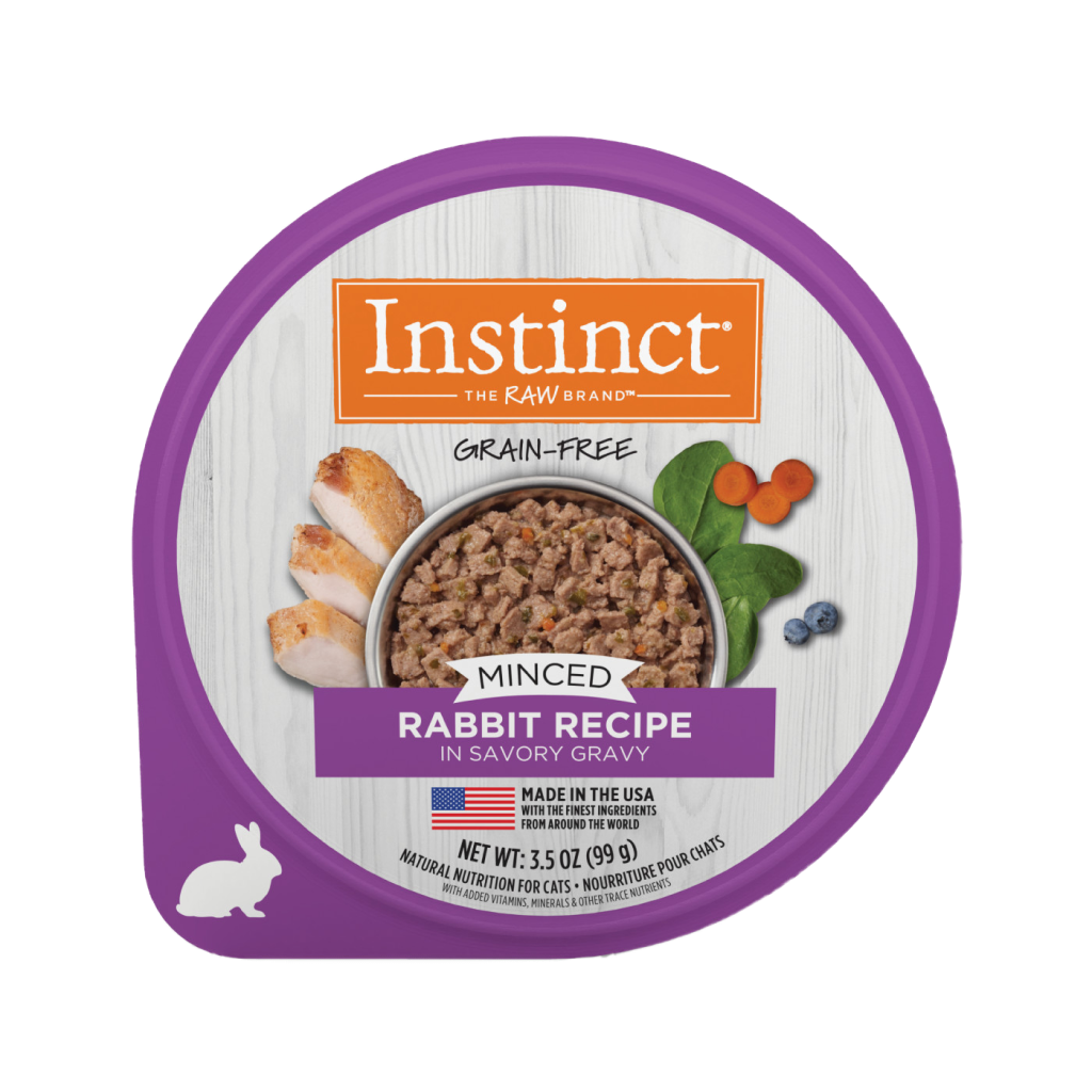 Instinct Grain-Free Minced Recipe With Real Rabbit Wet Cat Food Cups image number null