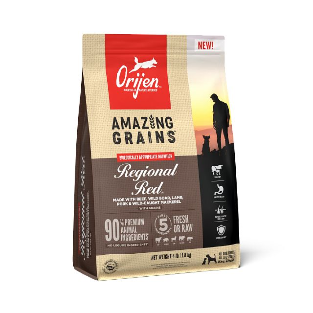 ORIJEN Amazing Grains Regional Red, 4-lb image number null