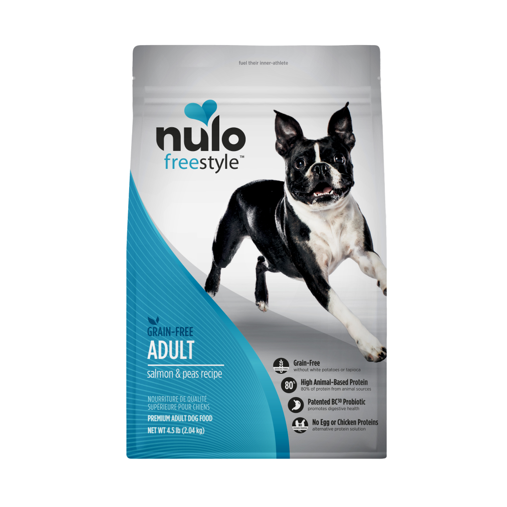 Nulo FreeStyle Adult Dog Grain-Free Salmon & Peas Bag, 4-lb image number null