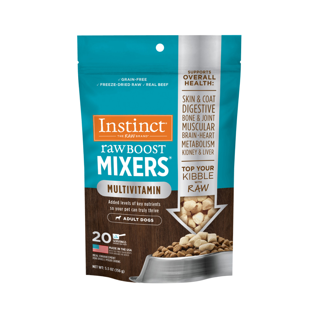 Instinct Freeze-Dried Raw Boost Mixers Grain-Free Multivitamin for Adult Dogs Food Topper, 5.5-oz image number null