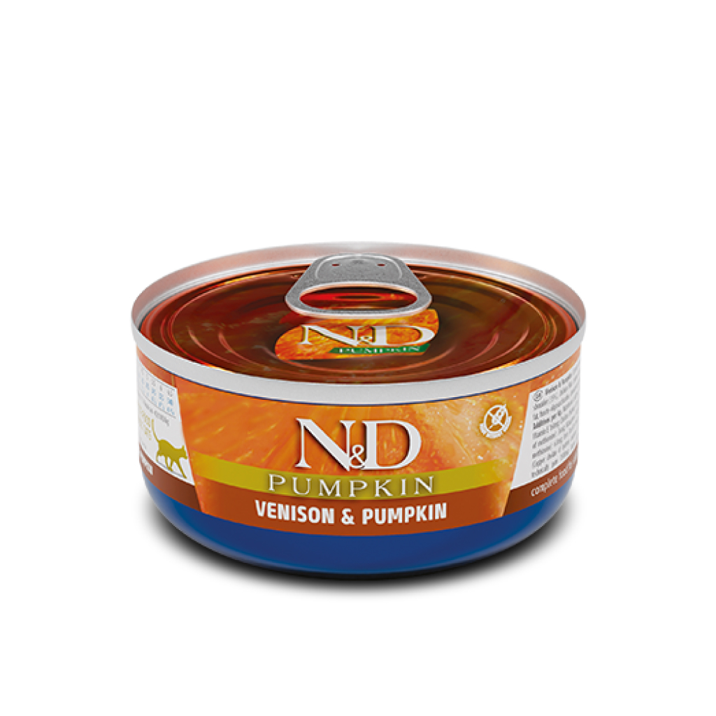 Farmina N&D Venison & Pumpkin Wet Food Cat Can, 2.5-oz image number null