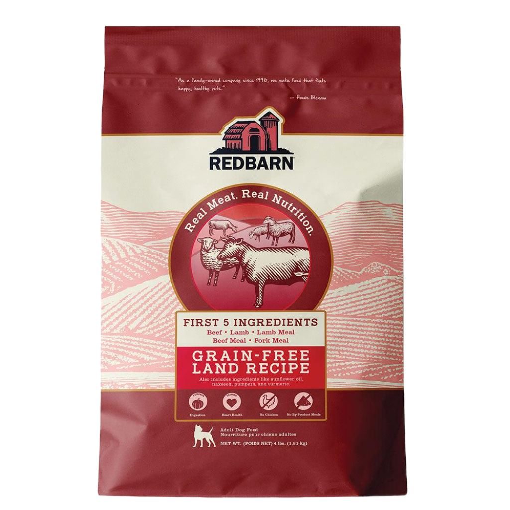 Redbarn Grain Free Land Recipe Dog Food 4-lb Bag image number null