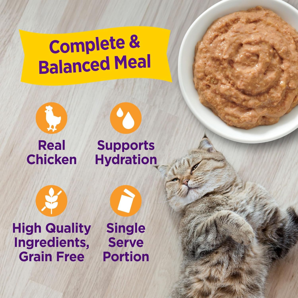 Wellness Appetizing Entrées Mousse Chicken Recipe in Sauce Wet Cat Food Pouch, 1.4-oz image number null