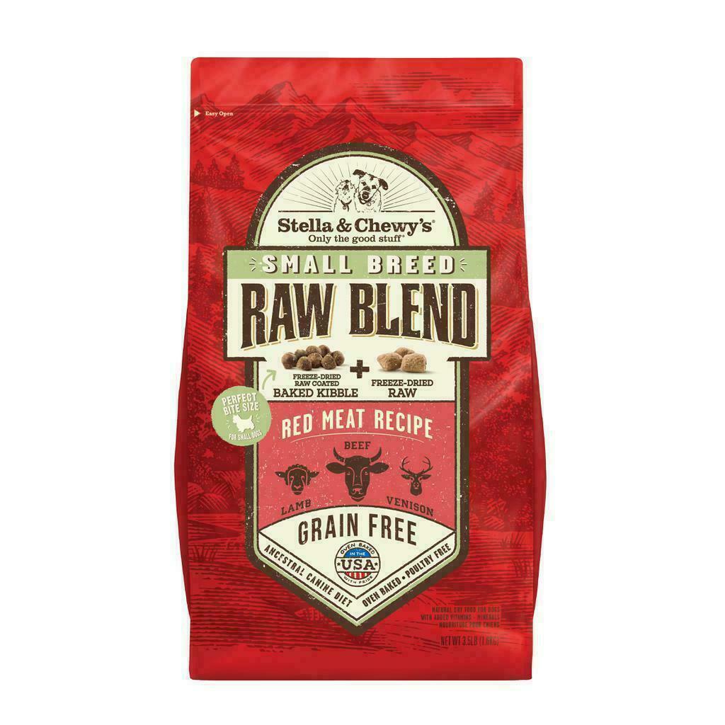 Stella & Chewy's Dog Raw Blend Kibble, Red Meat Recipe For Small Breeds, 3.5-lb image number null