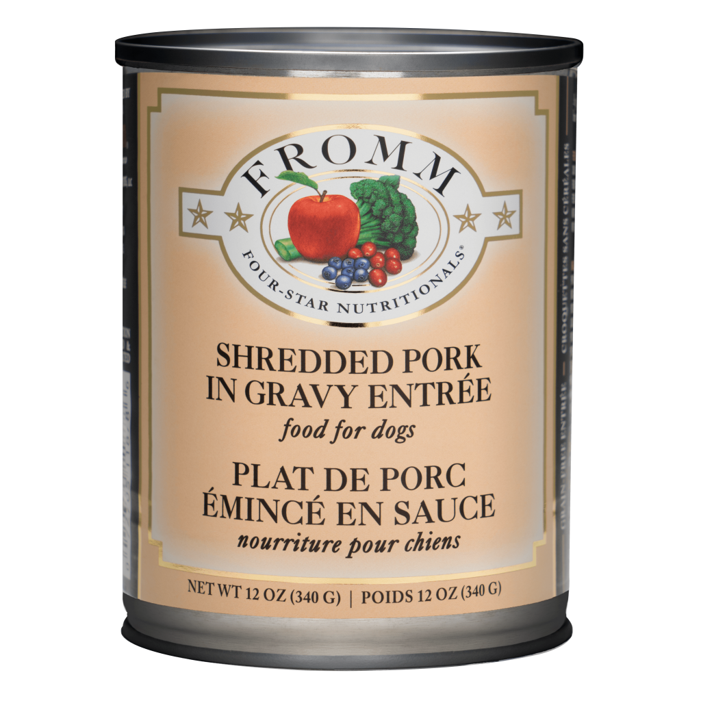 Fromm Four-Star Nutritionals® Shredded Pork in Gravy Entrée Food for Dogs image number null