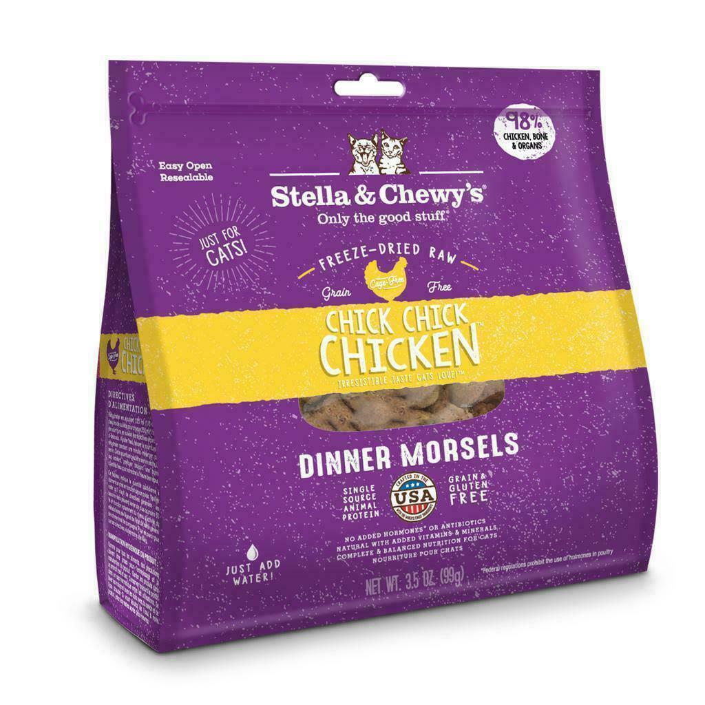 Stella & Chewy's Cat Freeze-Dried Raw, Chick Chick Chicken Dinner Morsels, 18-oz image number null