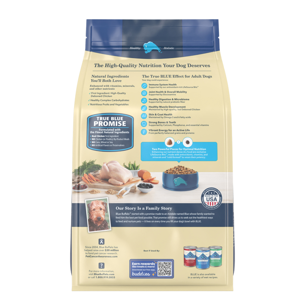 Blue Buffalo Life Protection Formula Chicken & Brown Rice Recipe Adult Dry Dog Food, 5-lb image number null