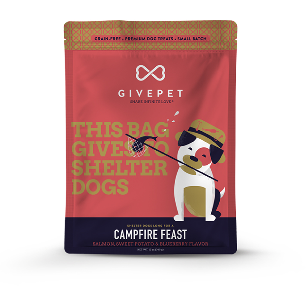 GivePet Campfire Feast Dog Treat Bag, 11-oz image number null