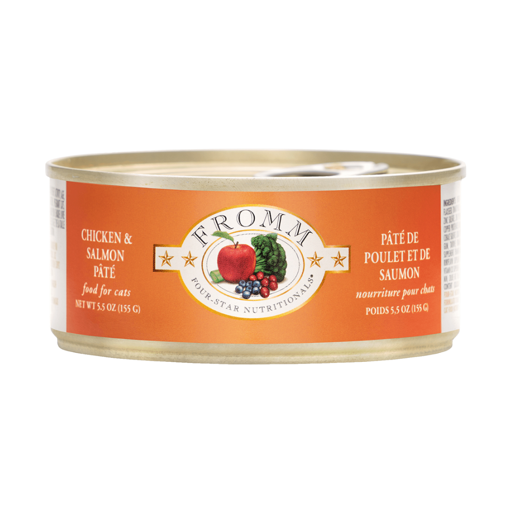 Fromm Four-Star Chicken & Salmon Pâté for Cats Can, 3-oz image number null