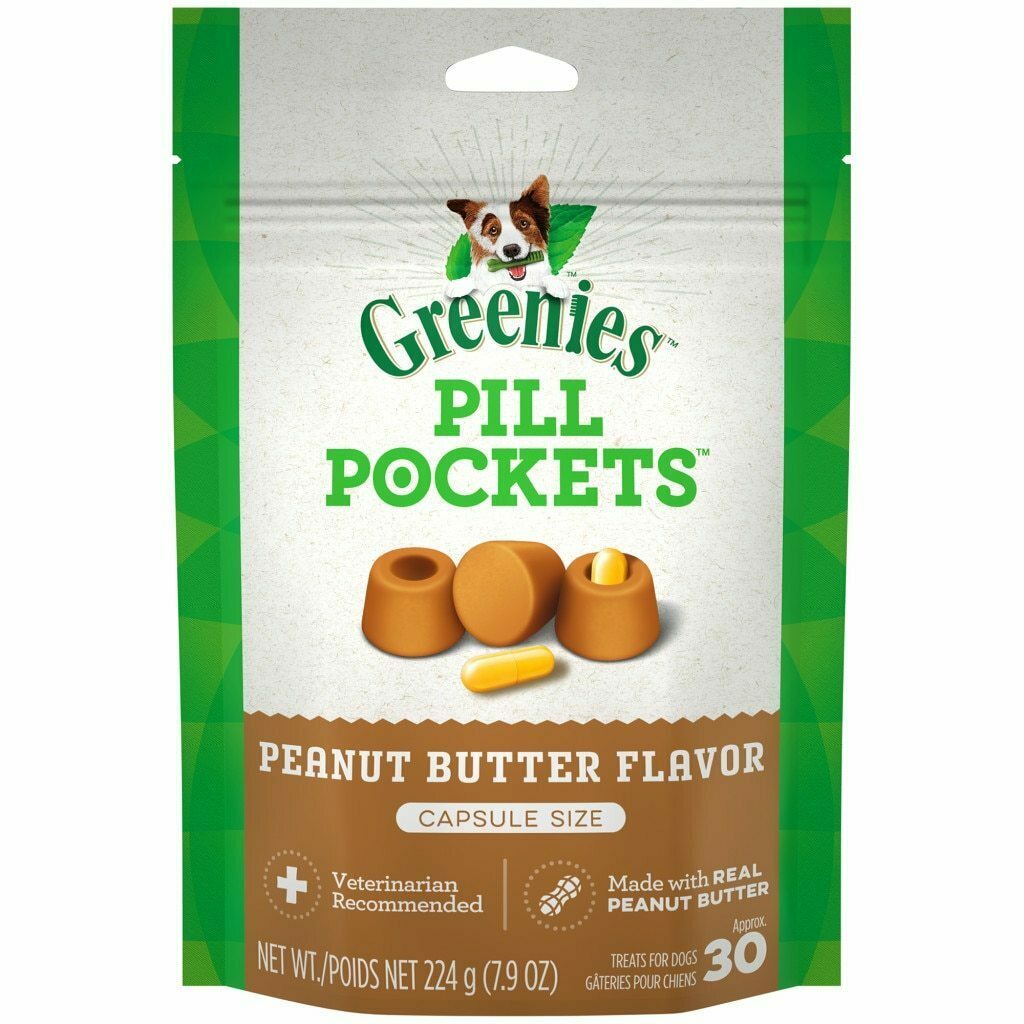 Greenies - Pill Pockets Dog Capsule Adult Pill Compliance Peanut Butter Soft Treat image number null