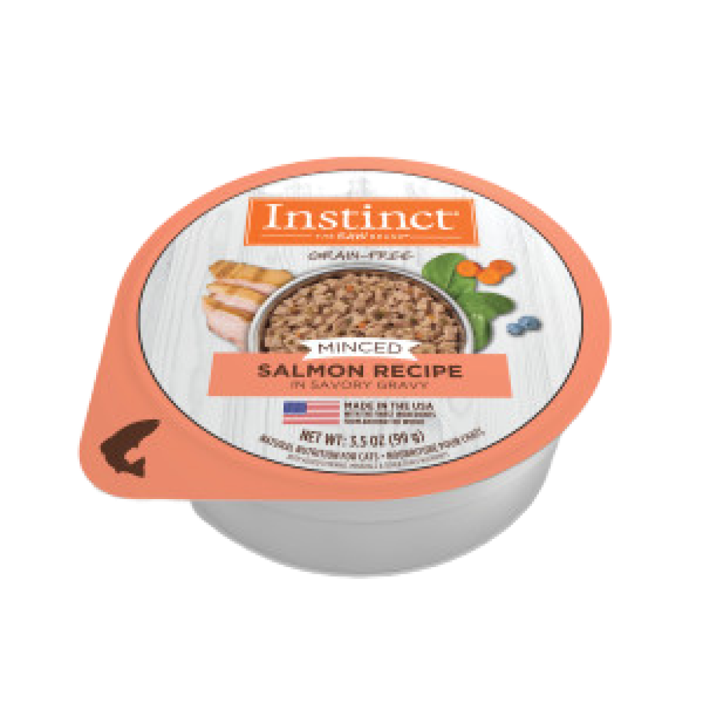 Instinct Grain-Free Minced Recipe With Real Salmon Wet Cat Food Cups image number null